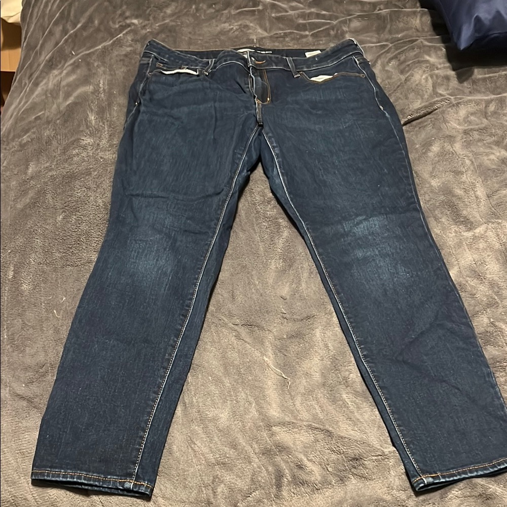 Old Navy Women's Skinny Jeans - Dark Blue